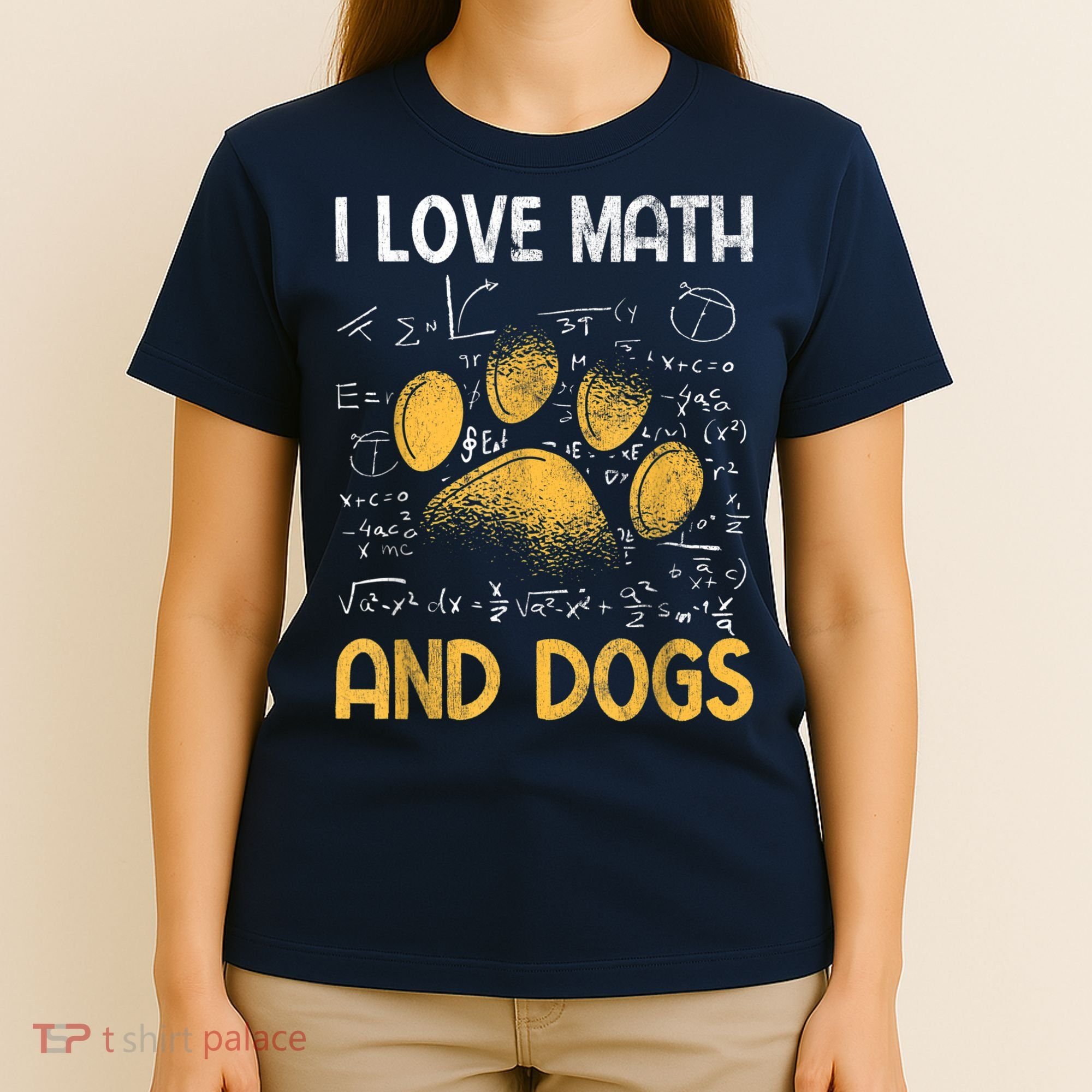 Mathematics I Love Dogs And Math T-Shirt