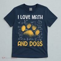 Mathematics I Love Dogs And Math T-Shirt thumb 5