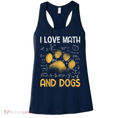 Mathematics I Love Dogs And Math Women's Tank Top