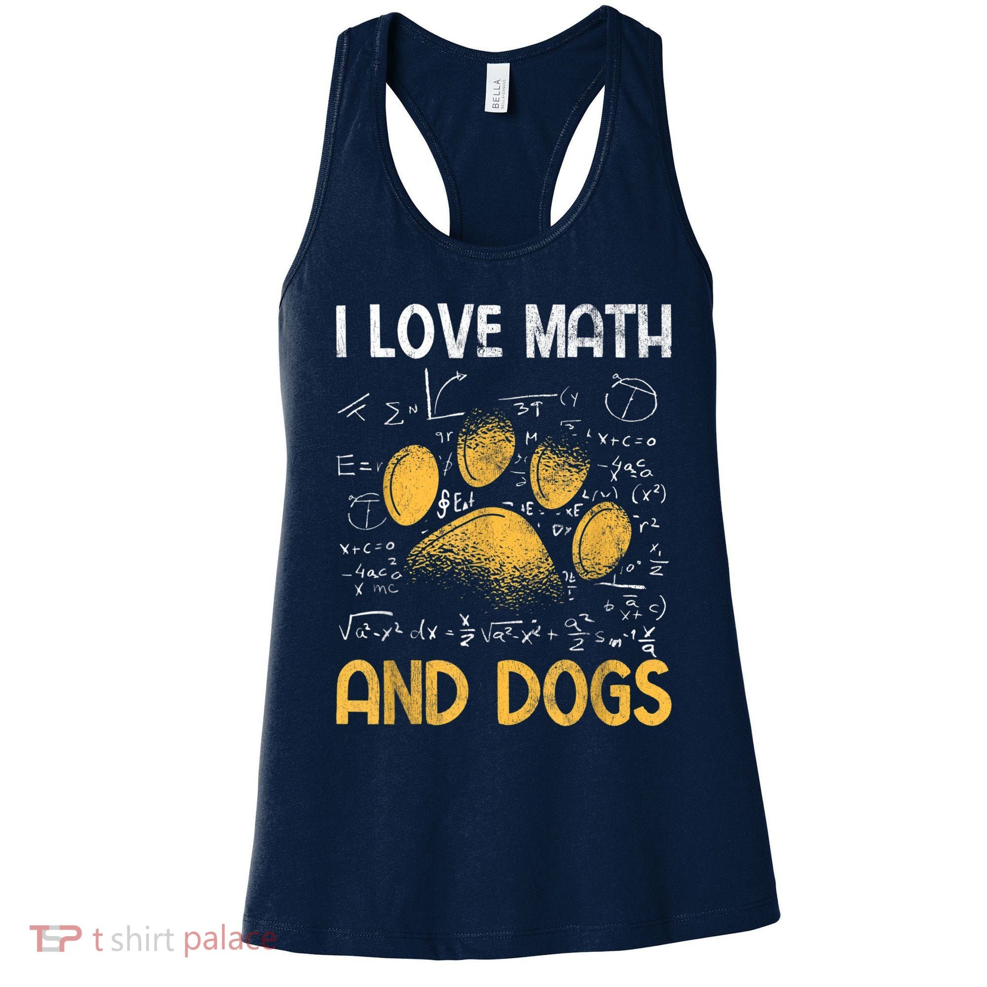 Mathematics I Love Dogs And Math Women's Tank Top