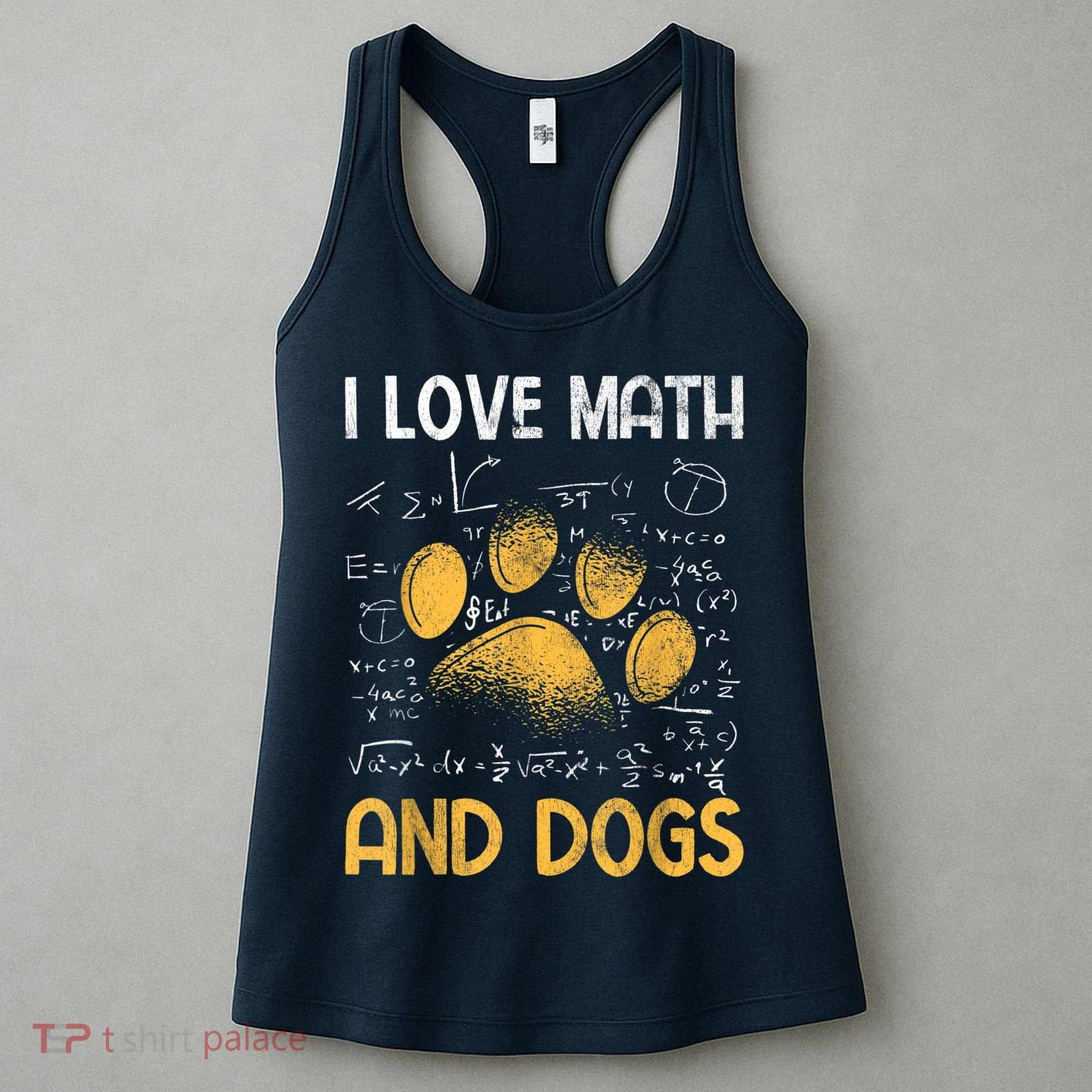 Mathematics I Love Dogs And Math Women's Tank Top