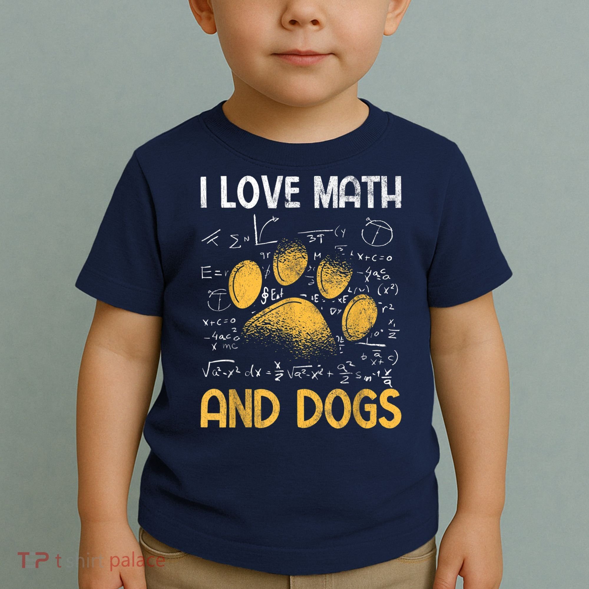 Mathematics I Love Dogs And Math Toddler T-Shirt