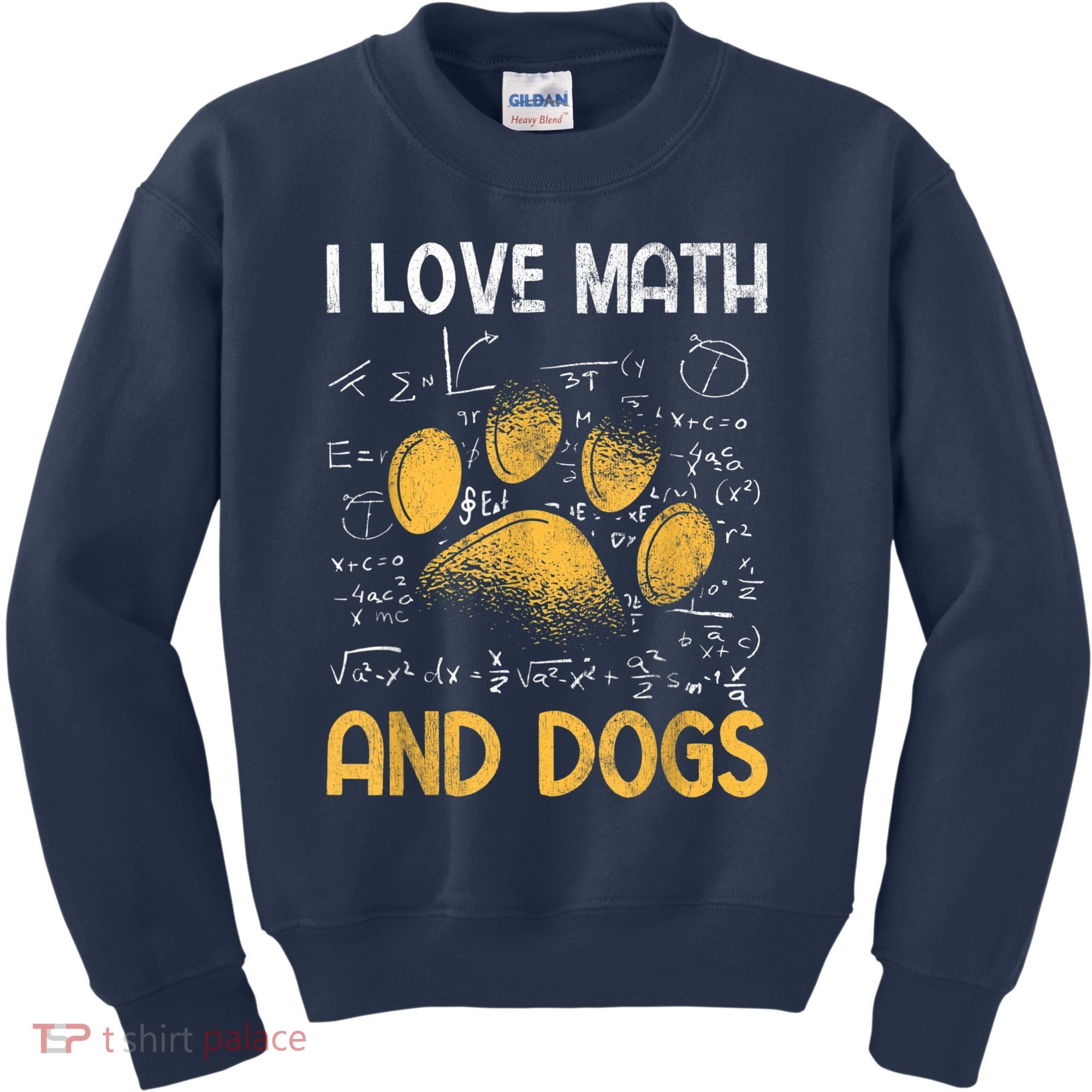 Mathematics I Love Dogs And Math Kids Sweatshirt
