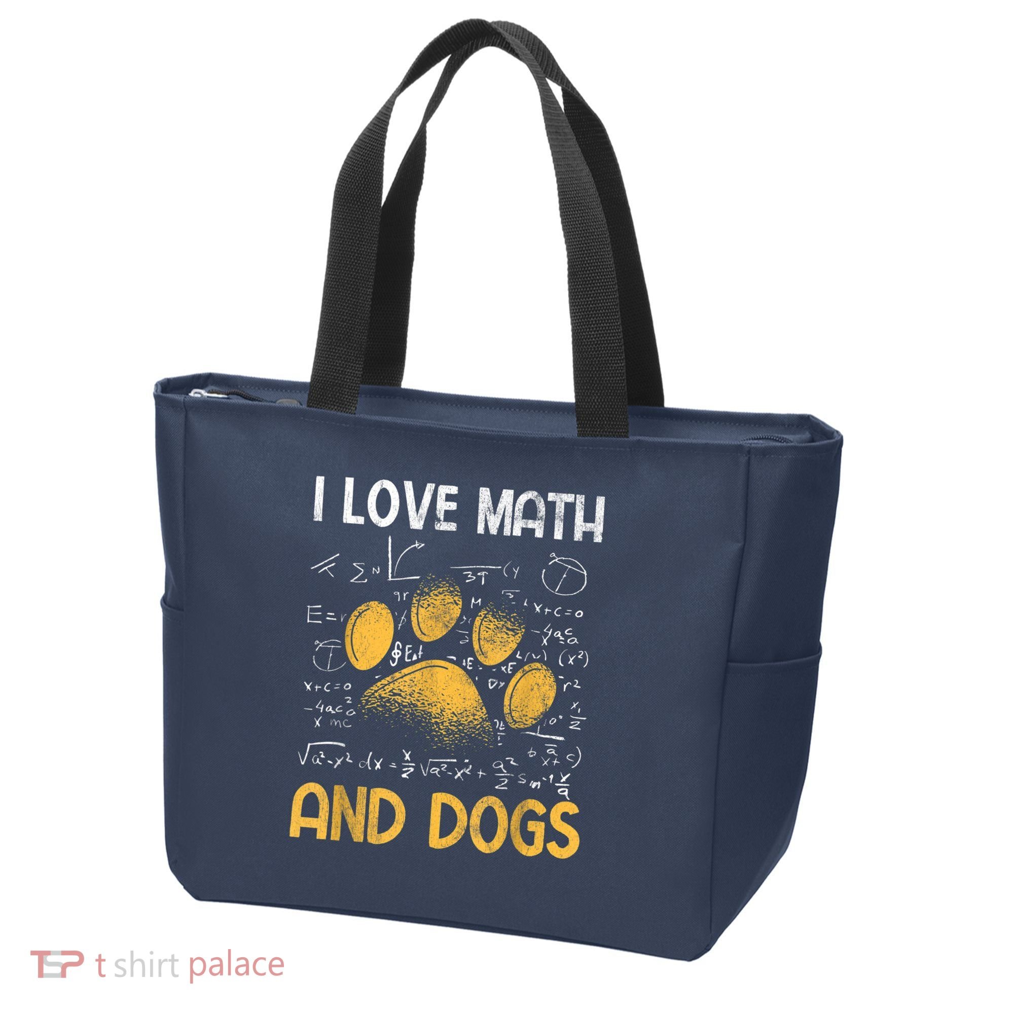 Mathematics I Love Dogs And Math Tote Bag