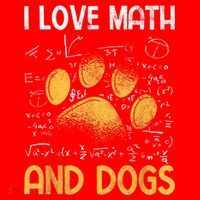 Mathematics I Love Dogs And Math Santa Hat thumb 1