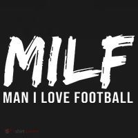Man I Love Football Funny MILF Ornament thumb 1