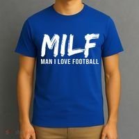 Man I Love Football Funny MILF T-Shirt thumb 3