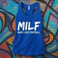 Man I Love Football Funny MILF Women's Tank Top thumb 3