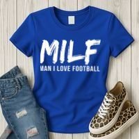 Man I Love Football Funny MILF Women's T-Shirt thumb 3