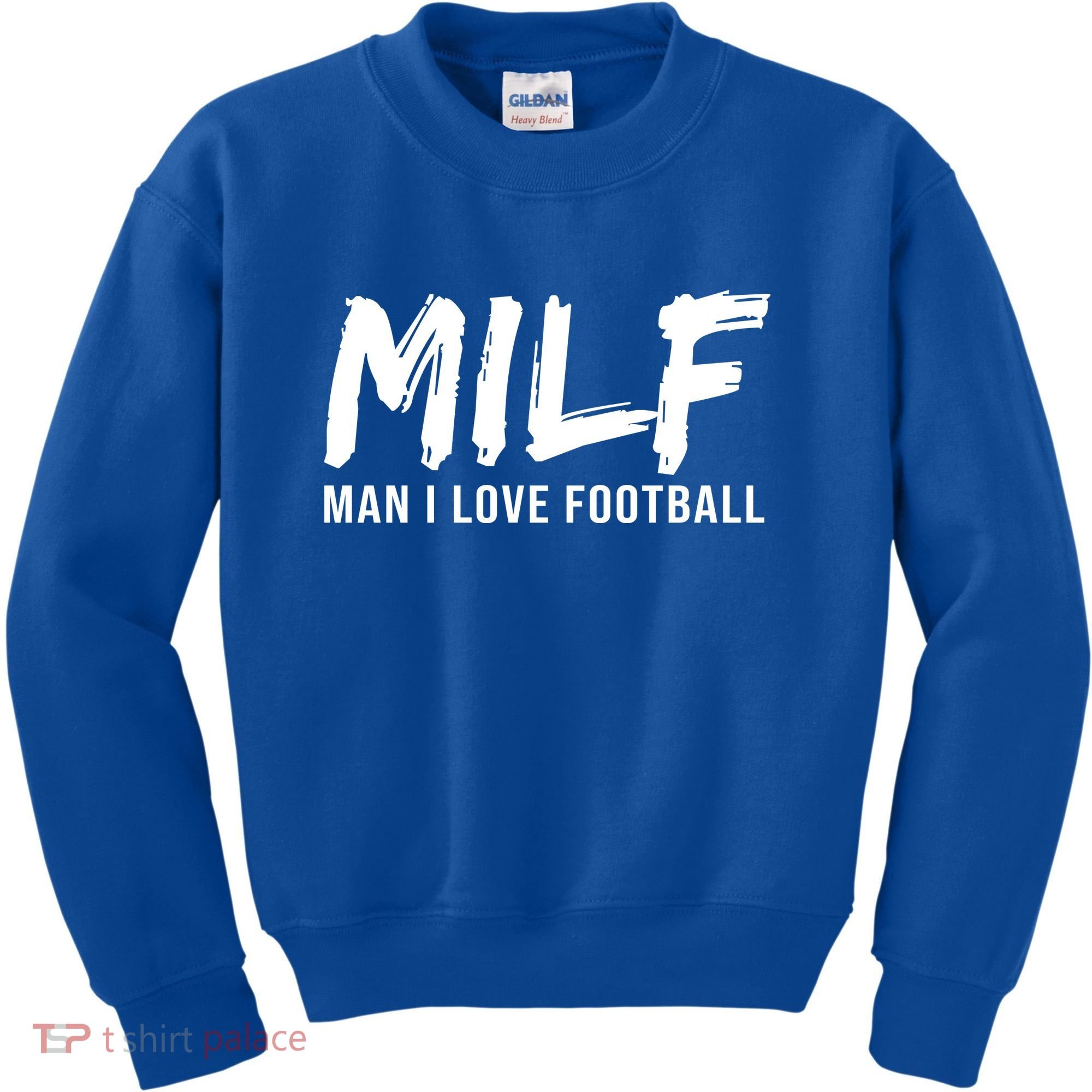 Man I Love Football Funny MILF Kids Sweatshirt