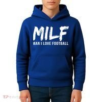 Man I Love Football Funny MILF Kids Hoodie thumb 4