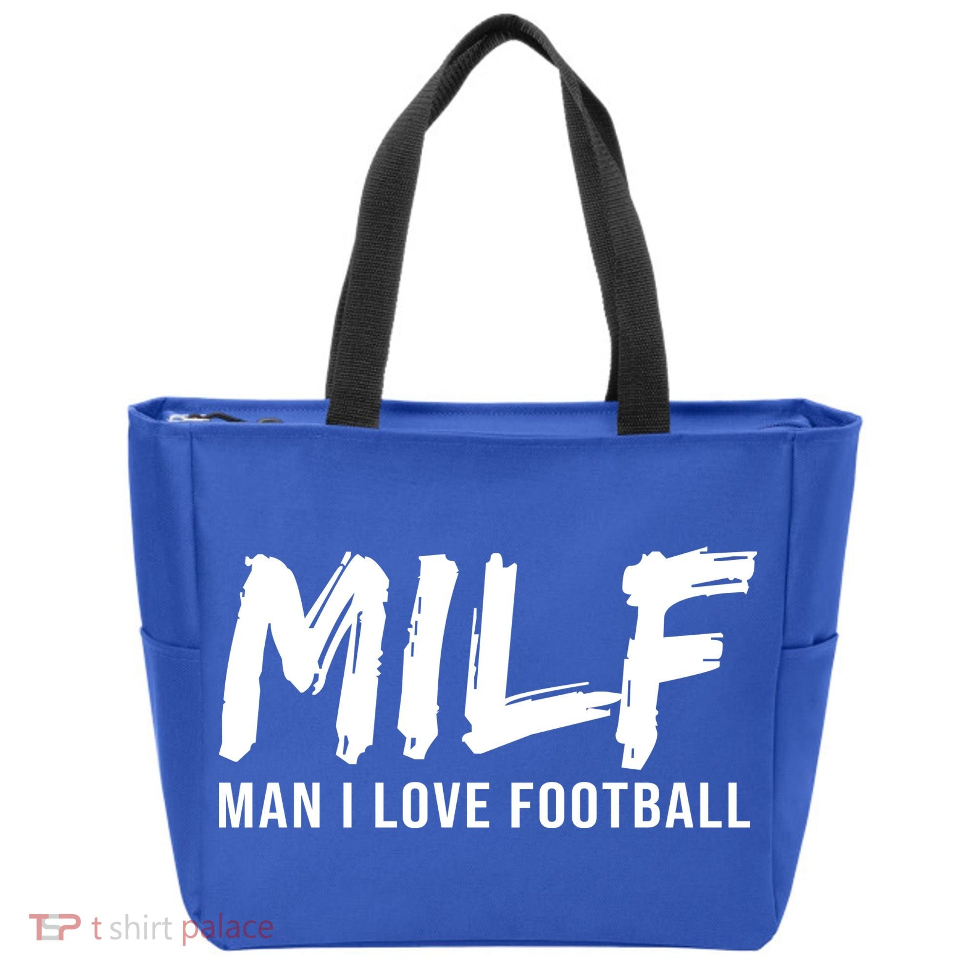 Man I Love Football Funny MILF Tote Bag
