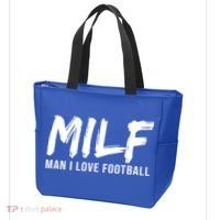 Man I Love Football Funny MILF Tote Bag thumb 3