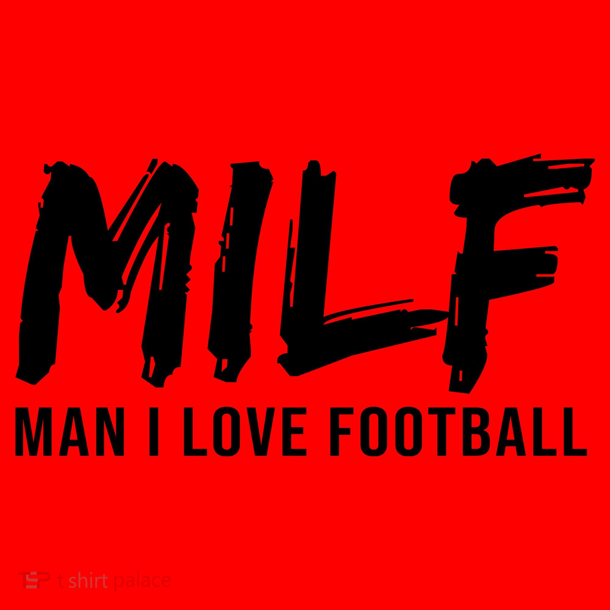 Man I Love Football Funny MILF Santa Hat