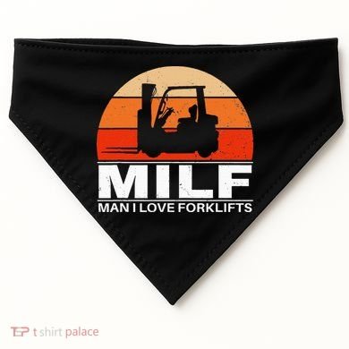 Man I Love Forklifts USA-Made Doggie Bandana