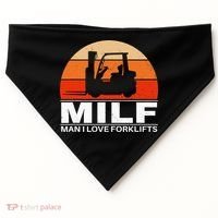 Man I Love Forklifts USA-Made Doggie Bandana thumb 0
