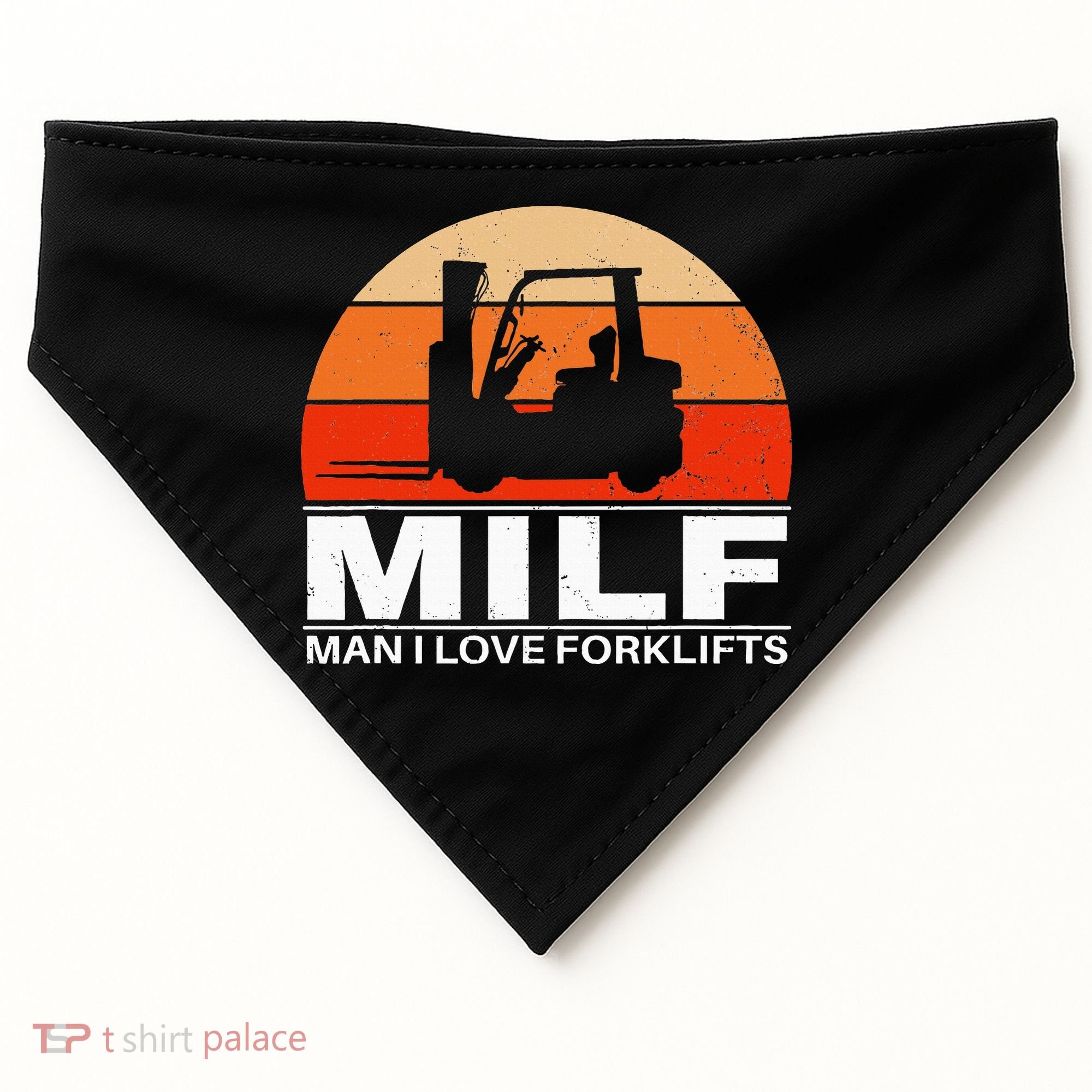 Man I Love Forklifts USA-Made Doggie Bandana