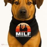 Man I Love Forklifts USA-Made Doggie Bandana thumb 1