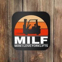 Man I Love Forklifts Coaster thumb 0