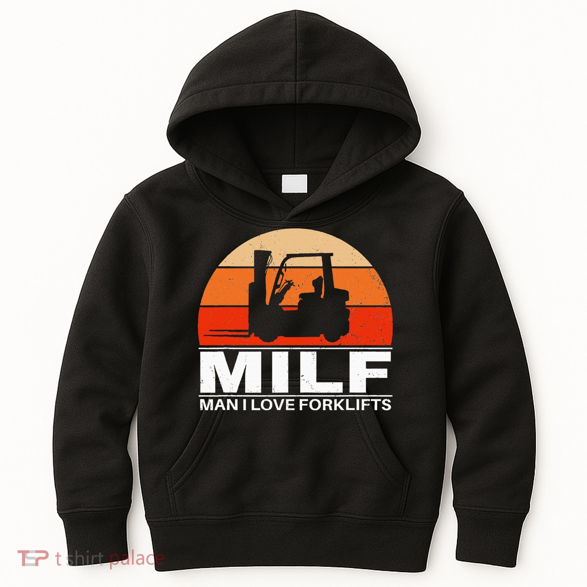 Man I Love Forklifts Kids Hoodie