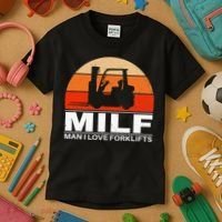 Man I Love Forklifts Kids T-Shirt thumb 3