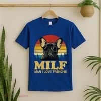 Milf I Love Frenchie Funny Saying French Bulldog Lovers Cool Gift T-Shirt thumb 2