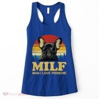 Milf I Love Frenchie Funny Saying French Bulldog Lovers Cool Gift Women's Tank Top thumb 0