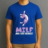 Man I Love Fibonacci Cartoon Cat Feline Funny Gag Math Joke Gift T-Shirt thumb 3