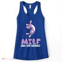 Man I Love Fibonacci Cartoon Cat Feline Funny Gag Math Joke Gift Women's Tank Top thumb 0