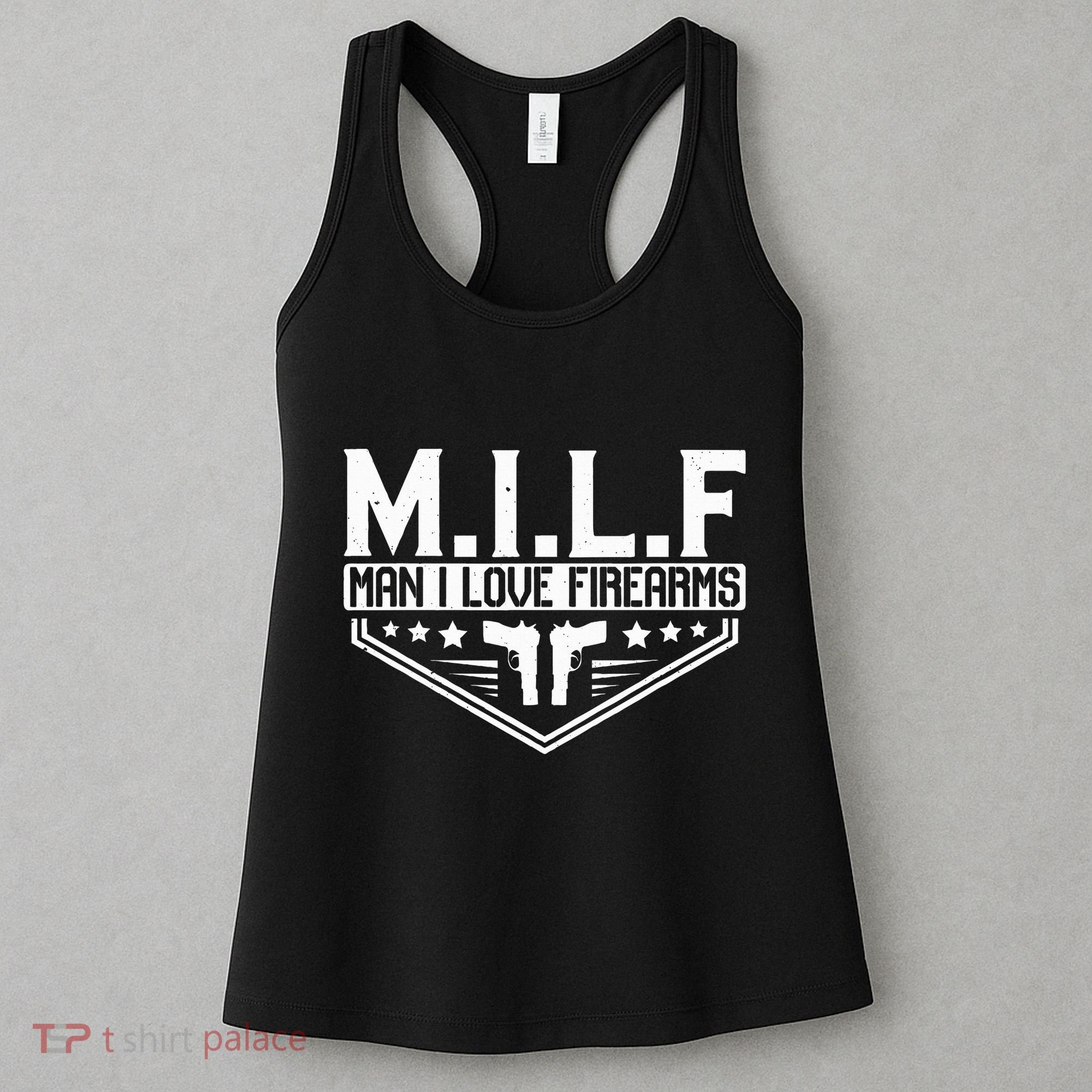 Man I Love Firearms Milf Gun 21330 Women's Tank Top