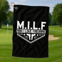 Man I Love Firearms Milf Gun 21330 Golf Towel thumb 1