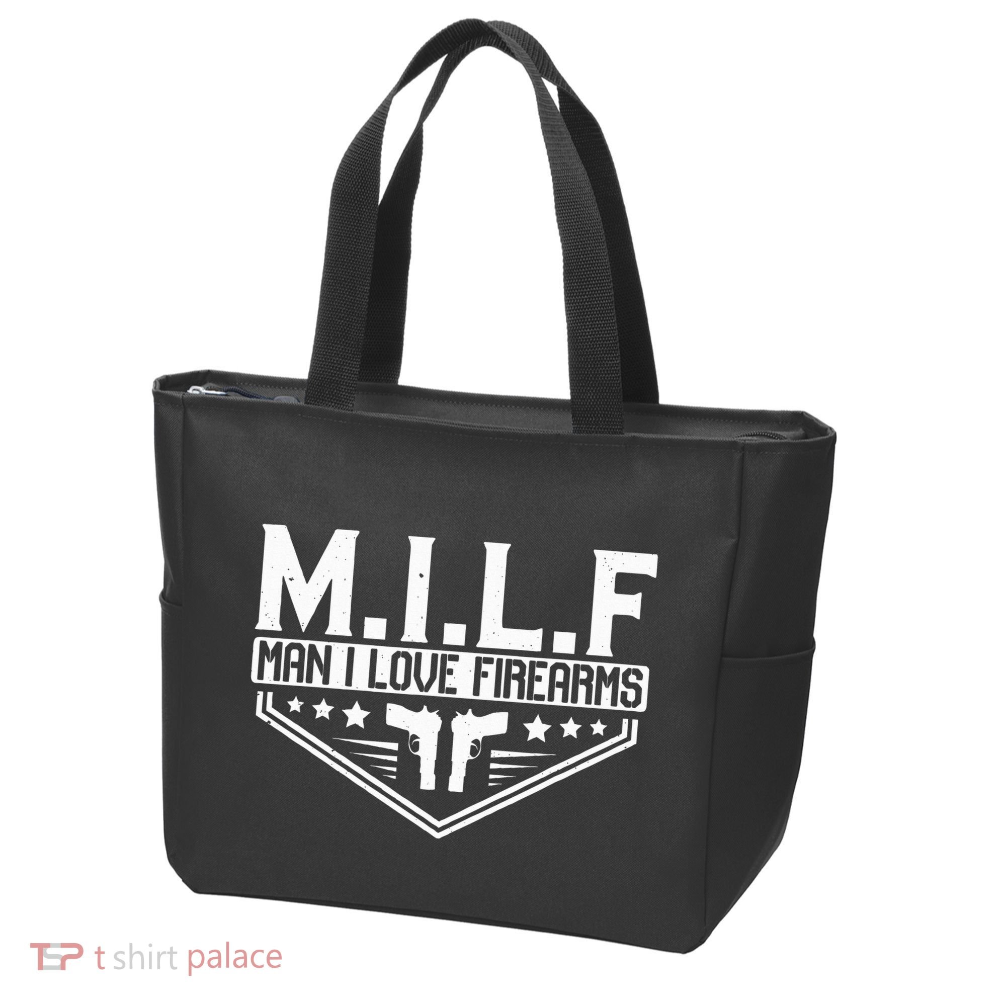Man I Love Firearms Milf Gun 21330 Tote Bag