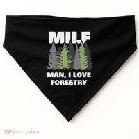 Man I Love Forestry Funny Logger Lumber USA-Made Doggie Bandana thumb 0