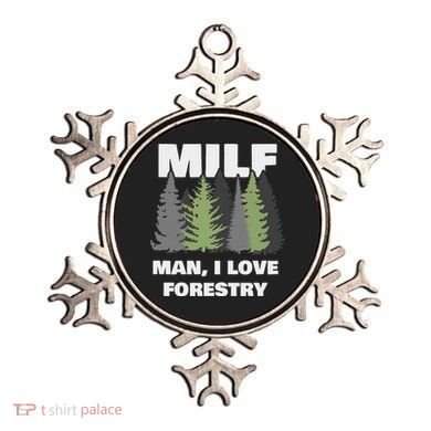 Man I Love Forestry Funny Logger Lumber Ornament