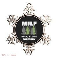 Man I Love Forestry Funny Logger Lumber Ornament thumb 0