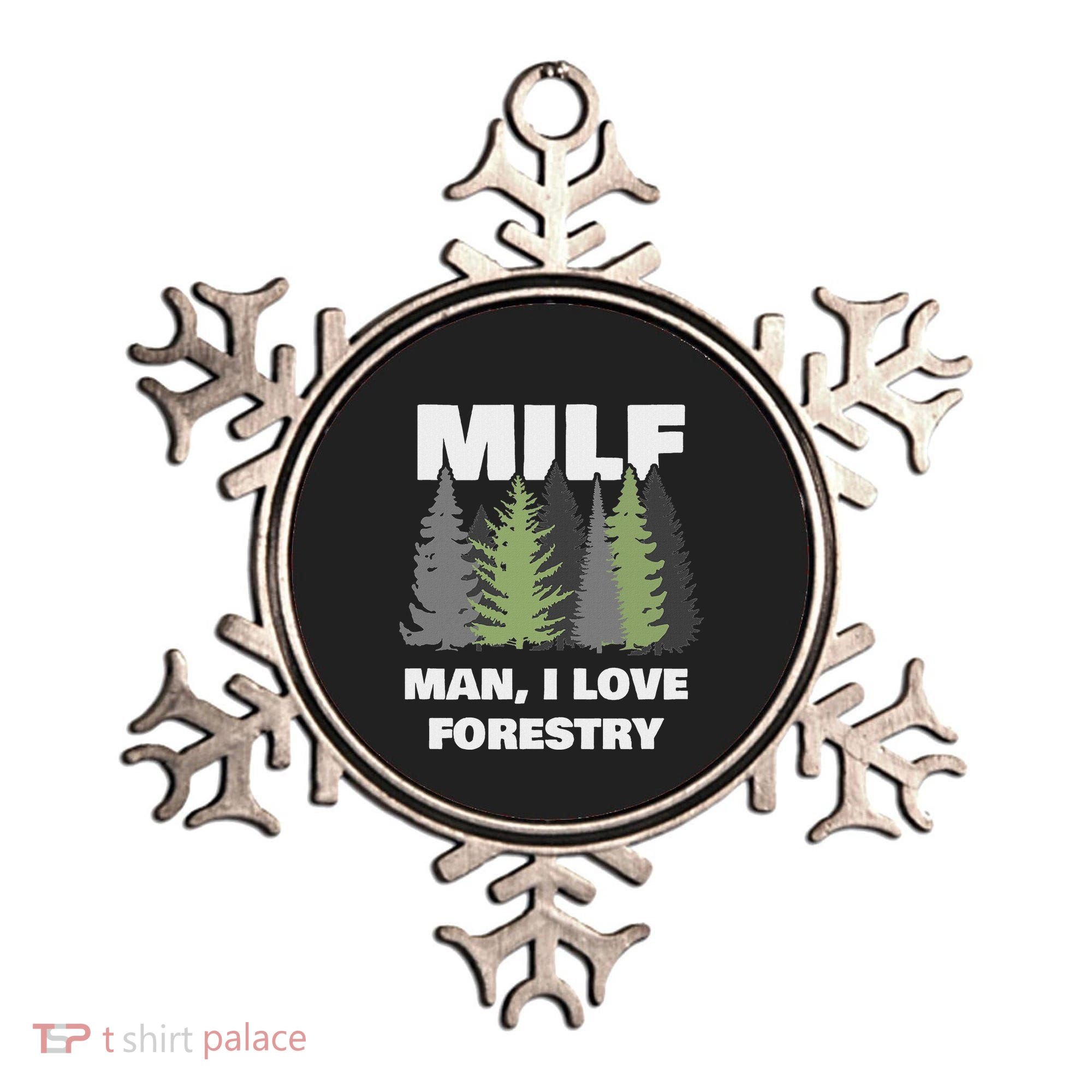 Man I Love Forestry Funny Logger Lumber Ornament
