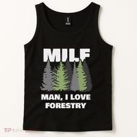 Man I Love Forestry Funny Logger Lumber Tank Top thumb 2
