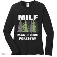 Man I Love Forestry Funny Logger Lumber Women's Long Sleeve Shirt thumb 0