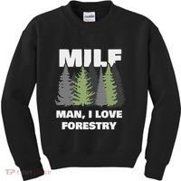 Man I Love Forestry Funny Logger Lumber Kids Sweatshirt thumb 0