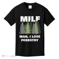 Man I Love Forestry Funny Logger Lumber Kids T-Shirt thumb 0