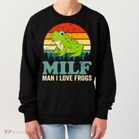 Man I Love Frogs Funny Graphic Plus Size Women's Sweatshirt thumb 0