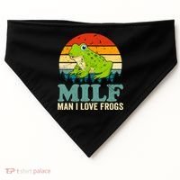Man I Love Frogs Funny Graphic Plus Size USA-Made Doggie Bandana thumb 0