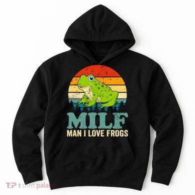Man I Love Frogs Funny Graphic Plus Size Hoodie