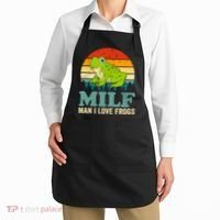 Man I Love Frogs Funny Graphic Plus Size Apron thumb 2