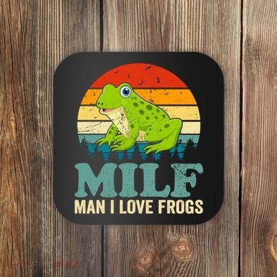 Man I Love Frogs Funny Graphic Plus Size Coaster