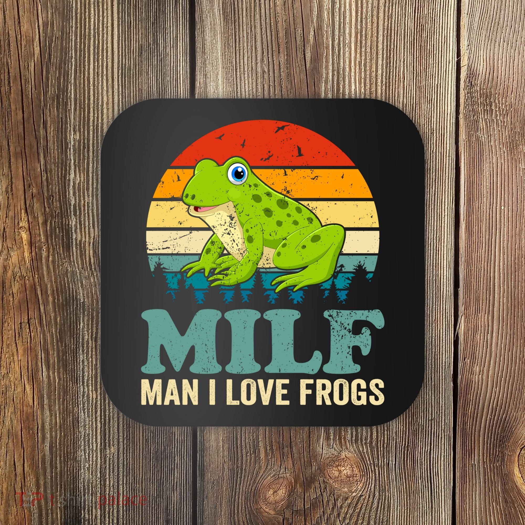 Man I Love Frogs Funny Graphic Plus Size Coaster