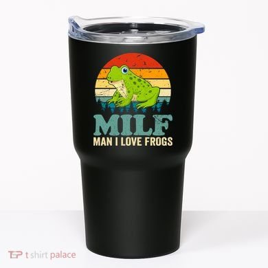 Man I Love Frogs Funny Graphic Plus Size Tumbler