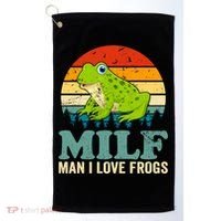 Man I Love Frogs Funny Graphic Plus Size Golf Towel thumb 0