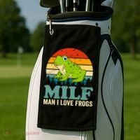 Man I Love Frogs Funny Graphic Plus Size Golf Towel thumb 2