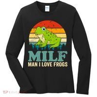 Man I Love Frogs Funny Graphic Plus Size Women's Long Sleeve Shirt thumb 0